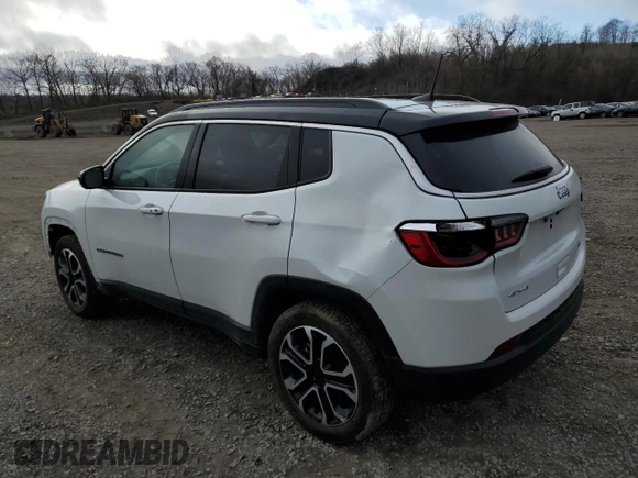 2022 Jeep Compass High Altitude with VIN 3C4NJDCB3NT228513, listed as a Copart auction lot 49411595 with 12,633 mi miles and Salvage Title. Bid and sale history available at carsss.com. Image 2.