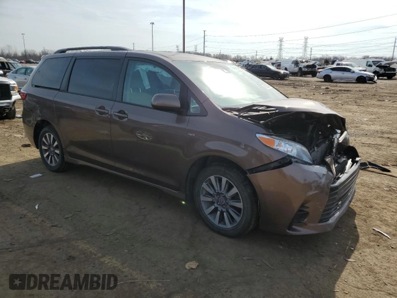 2020 Toyota Sienna LE с VIN 5TDJZ3DCXLS244904, выставлен на аукционе Copart как лот 49232455 с пробегом 125 791 миль миль и На запчасти • Non repairable. История ставок и продаж доступна на DreamBid. Изображение 4.
