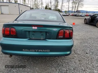1997 Ford Mustang with VIN 1FALP4044VF101619, listed as a Copart auction lot 52646555 with 189,003 mi miles and Salvage Title. Bid and sale history available at carsss.com. Image 6.