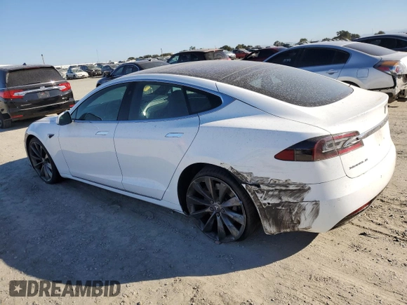 2016 Tesla Model S 70 with VIN 5YJSA1E17GF164788, listed as a Copart auction lot 75565904 with 96,936 mi miles and Salvage title. Bid and sale history available at DreamBid. Image 2.