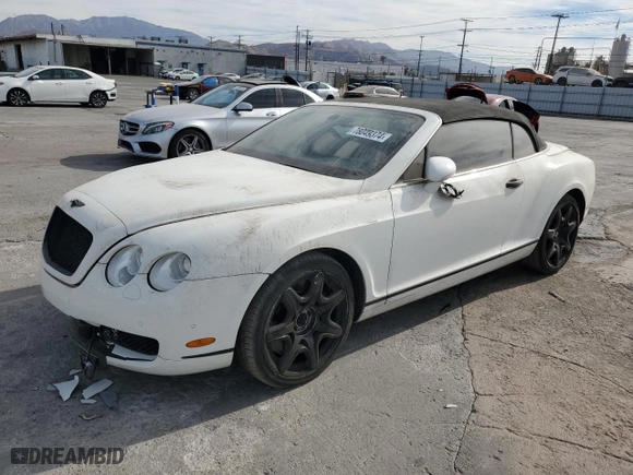 2007 Bentley Continental GT with VIN SCBDR33WX7C045788, listed as a Copart auction lot 78049374 with NaN miles and Salvage Title. Bid and sale history available at carsss.com. Image 1.