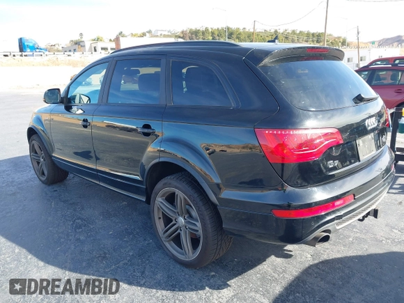 2014 Audi Q7 3.0T S line Prestige with VIN WA1DGAFE8ED003731, listed as a IAAI auction lot 41342173 with 65,118 mi miles. Bid and sale history available at carsss.com. Image 3.