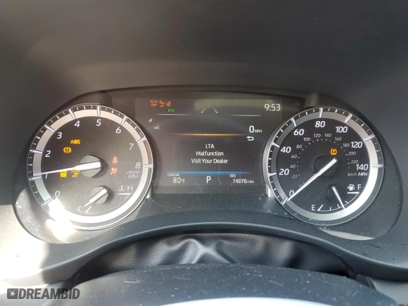 2022 Toyota Highlander XSE with VIN 5TDLZRAH7NS131474, listed as a Copart auction lot 51519625 with 74,070 mi miles and Salvage Title. Bid and sale history available at carsss.com. Image 9.