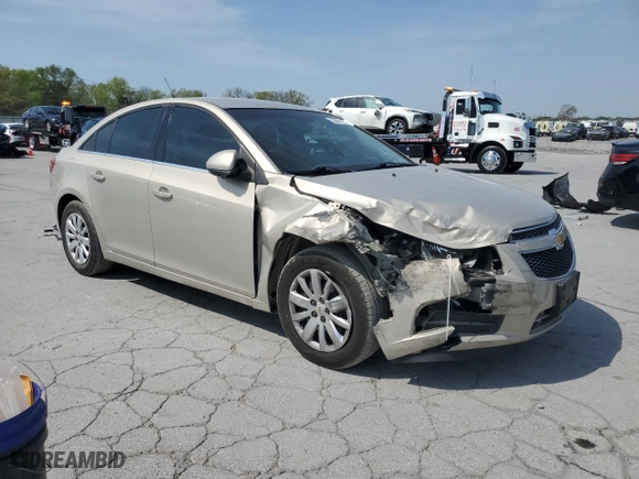 2011 Chevrolet Cruze LT w/1LT with VIN 1G1PF5S94B7109635, listed as a Copart auction lot 53031155 with 168,532 mi miles and Salvage Title. Bid and sale history available at carsss.com. Image 4.