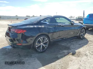 2017 Infiniti Q60 Premium with VIN JN1CV7EK0HM110815, listed as a Copart auction lot 42618875 with 57,303 mi miles and Salvage title. Bid and sale history available at DreamBid. Image 3.