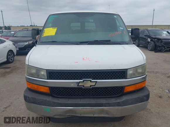 2013 Chevrolet Express Passenger 1LT with VIN 1GAZGYFG0D1117737, listed as a IAAI auction lot 42320524 with 103,968 mi miles and . Bid and sale history available at DreamBid. Image 12.