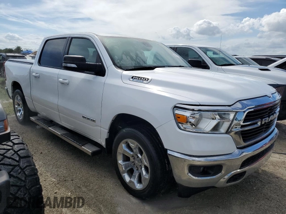 2021 Ram 1500 Big Horn z VIN 1C6RREFG5MN814952, wystawiony jako Copart lot #74951324 z przebiegiem 32 970 mil mil oraz Nie do naprawy • Non repairable. Historia ofert i sprzedaży dostępna na DreamBid. Obrazek 4.