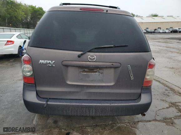 2006 Mazda MPV LX with VIN JM3LW28A560564313, listed as a Copart auction lot 45415013 with 112,896 mi miles and Salvage Title. Bid and sale history available at carsss.com. Image 6.