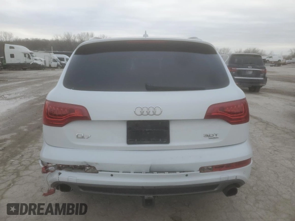 2015 Audi Q7 3.0T S line Prestige with VIN WA1DGAFE1FD031601, listed as a Copart auction lot 86648524 with 112,100 mi miles and Salvage Title. Bid and sale history available at carsss.com. Image 6.