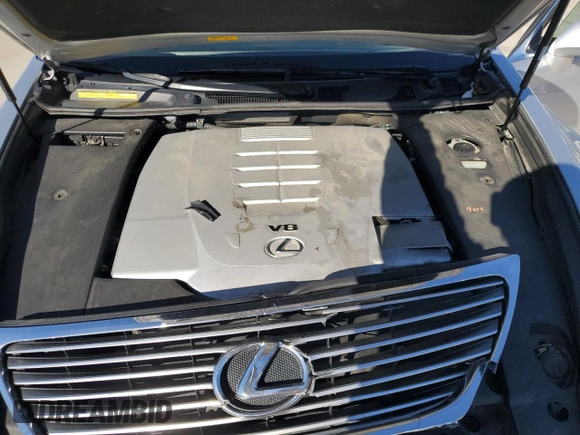 2008 Lexus LS 460 with VIN JTHBL46F185053614, listed as a Copart auction lot 46402145 with 174,227 mi miles and Salvage Title. Bid and sale history available at DreamBid. Image 12.