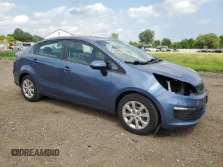 2016 Kia Rio LX with VIN KNADM4A35G6674946, listed as a Copart auction lot 56012124 with 110,647 mi miles and Salvage Title. Bid and sale history available at carsss.com. Image 4.
