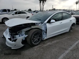 2025 Tesla Model 3 Long Range с VIN 5YJ3E1EA7SF001043, выставлен на аукционе Copart как лот 57250565 с пробегом 456 миль миль и Списание • Salvage title. История ставок и продаж доступна на DreamBid. Изображение 1.