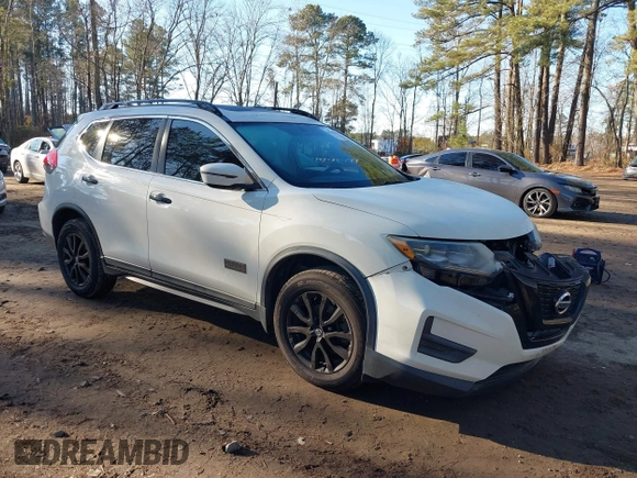 2017 Nissan Rogue SV with VIN 5N1AT2MV0HC769455, listed as a IAAI auction lot 41312862 with 131,399 mi miles and . Bid and sale history available at DreamBid. Image 1.