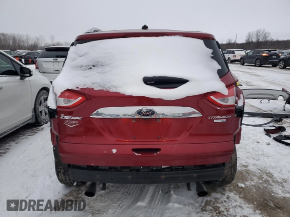 2016 Ford Escape Titanium with VIN 1FMCU9JXXGUA62330, listed as a Copart auction lot 45338705 with 65,722 mi miles and Salvage Title. Bid and sale history available at carsss.com. Image 6.
