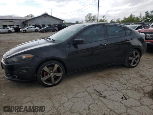 2015 Dodge Dart GT with VIN 1C3CDFEB0FD278420, listed as a Copart auction lot 55851335 with 178,235 mi miles and Clean Title. Bid and sale history available at carsss.com. Image 1.