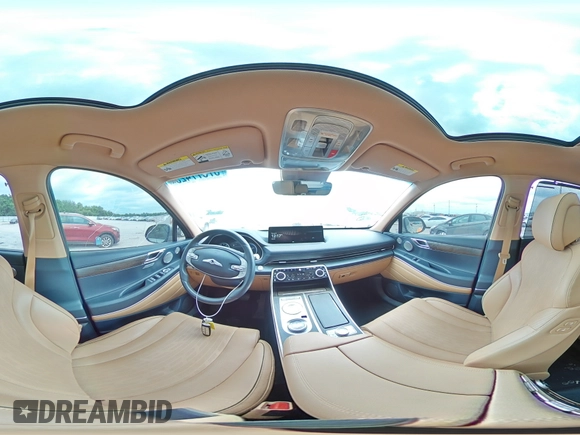2022 Genesis GV80 Advanced Plus z VIN KMUHCESC9NU095024, wystawiony jako Copart lot #57877425 z przebiegiem 44 999 mil mil oraz Szkoda całkowita • Salvage title. Historia ofert i sprzedaży dostępna na DreamBid. Obrazek 16.