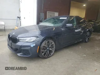 2021 BMW 5 Series 530e with VIN WBA13AG05MCF71463, listed as a Copart auction lot 43476964 with 79,336 mi miles and . Bid and sale history available at carsss.com. Image 1.