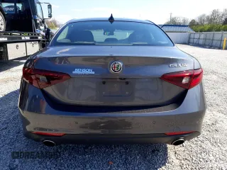 2017 Alfa Romeo Giulia with VIN ZARFAEBN1H7536624, listed as a Copart auction lot 48640104 with 100,829 mi miles and Salvage Title. Bid and sale history available at carsss.com. Image 6.