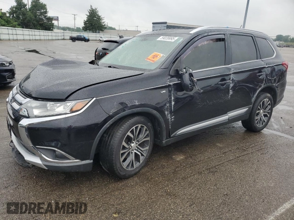 2016 Mitsubishi Outlander GT with VIN JA4JZ4AX1GZ051410, listed as a Copart auction lot 59039995 with 120,892 mi miles and Salvage title. Bid and sale history available at DreamBid. Image 1.