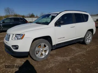 2012 Jeep Compass Latitude with VIN 1C4NJDEB9CD584027, listed as a Copart auction lot 51961805 with 97,408 mi miles and Salvage Title. Bid and sale history available at carsss.com. Image 1.