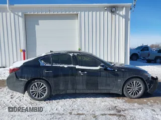 2018 Infiniti Q50 3.0t LUXE with VIN JN1EV7AR5JM445635, listed as a IAAI auction lot 41287362 with 58,703 mi miles. Bid and sale history available at carsss.com. Image 14.