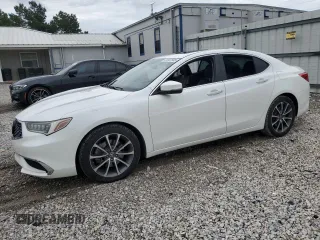 2018 Acura TLX with VIN 19UUB2F35JA004163, listed as a Copart auction lot 61007585 with 69,867 mi miles and Salvage title. Bid and sale history available at DreamBid. Image 1.