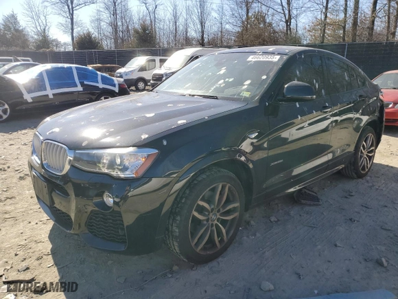 2018 BMW X4 xDrive28i with VIN 5UXXW3C55J0T81222, listed as a Copart auction lot 46620935 with NaN miles and Salvage Title. Bid and sale history available at carsss.com. Image 1.