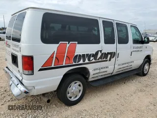 2014 Ford Econoline Passenger XL with VIN 1FBNE3BL4EDA25746, listed as a Copart auction lot 69606994 with 107,842 mi miles and Salvage Title. Bid and sale history available at carsss.com. Image 3.