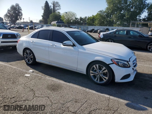 2018 Mercedes-Benz C C 300 with VIN 55SWF4JB2JU280151, listed as a Copart auction lot 52214645 with 94,386 mi miles and Salvage Title. Bid and sale history available at carsss.com. Image 4.