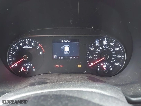 2020 Kia Soul LX with VIN KNDJ23AU9L7048111, listed as a IAAI auction lot 41672507 with 27,946 mi miles. Bid and sale history available at carsss.com. Image 7.