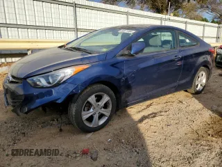 2013 Hyundai Elantra Coupe GS PZEV with VIN KMHDH6AE8DU011362, listed as a Copart auction lot 83371984 with 177,176 mi miles and Salvage Title. Bid and sale history available at carsss.com. Image 1.