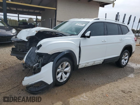 2018 Volkswagen Atlas SE z VIN 1V2CP2CA0JC595908, wystawiony jako Copart lot #50144705 z przebiegiem 123 992 mil mil oraz Szkoda całkowita • Salvage title. Historia ofert i sprzedaży dostępna na DreamBid. Obrazek 1.