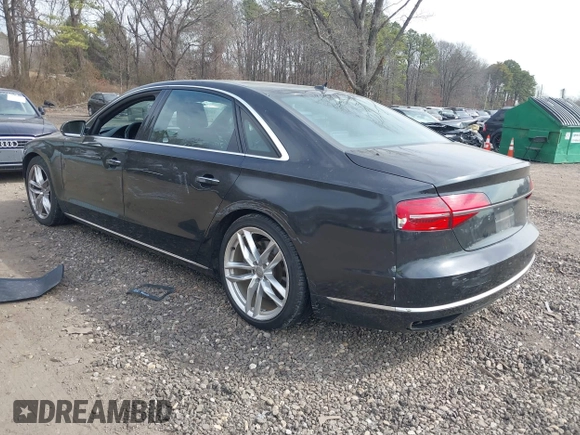 2015 Audi A8 3.0T with VIN WAU3GAFD3FN033317, listed as a IAAI auction lot 41854277 with 81,862 mi miles and . Bid and sale history available at DreamBid. Image 3.