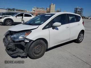 2017 Nissan Note SV with VIN 3N1CE2CP7HL365005, listed as a Copart auction lot 47855145 with 95,573 mi miles and Salvage Title. Bid and sale history available at DreamBid. Image 1.