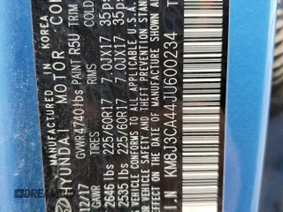 2018 Hyundai Tucson SEL z VIN KM8J3CA44JU600234, wystawiony jako Copart lot #54777085 z przebiegiem 109 830 mil mil oraz Szkoda całkowita • Salvage title. Historia ofert i sprzedaży dostępna na DreamBid. Obrazek 13.