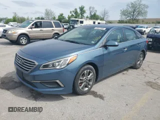 2016 Hyundai Sonata SE with VIN 5NPE24AF8GH407121, listed as a Copart auction lot 55057895 with 114,906 mi miles and Salvage Title. Bid and sale history available at carsss.com. Image 1.