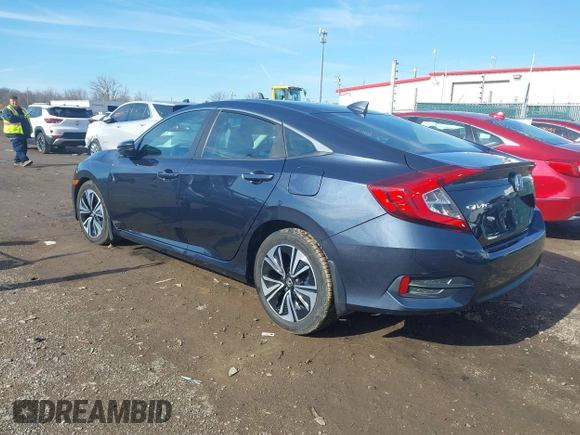 2017 Honda Civic Sedan EX-L with VIN 19XFC1F79HE020486, listed as a IAAI auction lot 41694311 with 77,391 mi miles. Bid and sale history available at carsss.com. Image 3.