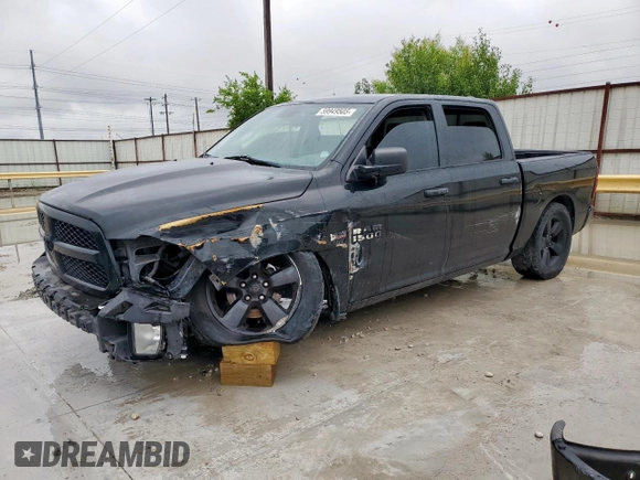 2015 Ram 1500 Express with VIN 1C6RR6KT4FS685986, listed as a Copart auction lot 59949505 with Not provided miles and Salvage title. Bid and sale history available at DreamBid. Image 1.