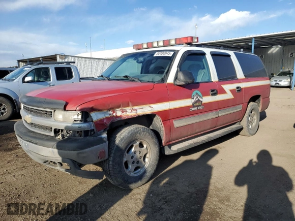 2005 Chevrolet Suburban LT with VIN 1GNFK16Z35J186982, listed as a Copart auction lot 50480945 with 106,974 mi miles and Salvage title. Bid and sale history available at DreamBid. Image 1.