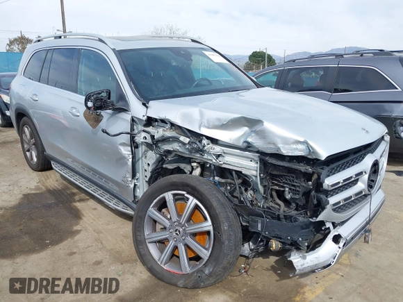 2020 Mercedes-Benz GLS 450 with VIN 4JGFF5KE2LA188979, listed as a IAAI auction lot 41687936 with 68,536 mi miles and . Bid and sale history available at DreamBid. Image 1.