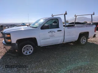 2014 Chevrolet Silverado 1500 Work Truck with VIN 1GCNKPEC4EZ415725, listed as a Copart auction lot 80260194 with 162,625 mi miles and Salvage Title. Bid and sale history available at DreamBid. Image 1.
