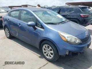 2016 Kia Rio LX with VIN KNADM4A32G6690392, listed as a IAAI auction lot 42075112 with 122,212 mi miles. Bid and sale history available at carsss.com. Image 1.