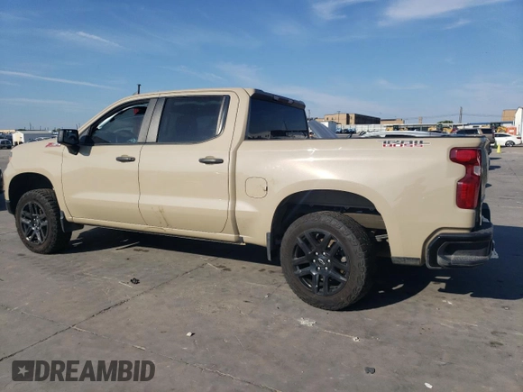 2022 Chevrolet Silverado 1500 Custom Trail Boss with VIN 3GCPDCED8NG613390, listed as a Copart auction lot 71494664 with 57,928 mi miles and Salvage Title. Bid and sale history available at DreamBid. Image 2.