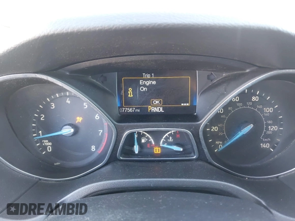 2018 Ford Focus S with VIN 1FADP3E29JL259004, listed as a IAAI auction lot 41841485 with 77,567 mi miles. Bid and sale history available at carsss.com. Image 7.