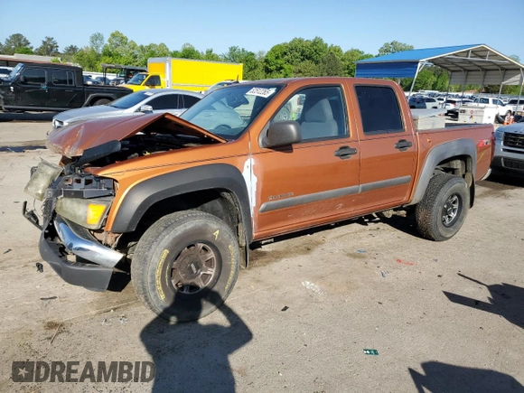 2005 Chevrolet Colorado 1SE LS Z71 with VIN 1GCDS136458219568, listed as a Copart auction lot 52512265 with 151,593 mi miles and Salvage title. Bid and sale history available at DreamBid. Image 1.