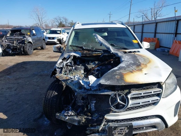 2017 Mercedes-Benz GLS with VIN 4JGDF6EE2HA874150, listed as a IAAI auction lot 41278059 with 1 mi miles. Bid and sale history available at carsss.com. Image 6.