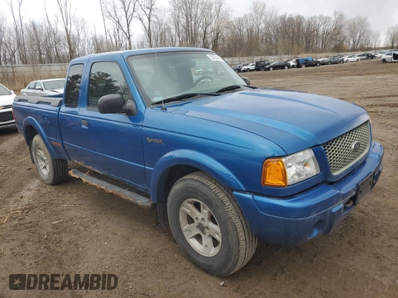 2002 Ford Ranger XL Fleet with VIN 1FTZR45E52TA26961, listed as a Copart auction lot 52254145 with 126,893 mi miles and Clean title. Bid and sale history available at DreamBid. Image 4.