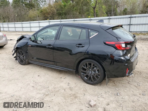 2024 Subaru Impreza RS with VIN JF1GUHJC2R8338983, listed as a Copart auction lot 51588585 with 7,483 mi miles and Salvage Title. Bid and sale history available at carsss.com. Image 2.