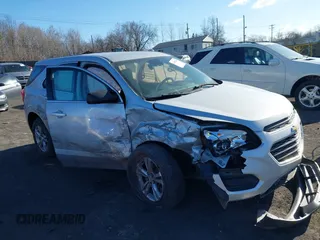 2016 Chevrolet Equinox LS with VIN 2GNFLEEKXG6302235, listed as a IAAI auction lot 41892068 with 107,316 mi miles. Bid and sale history available at carsss.com. Image 1.