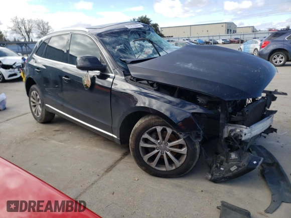 2013 Audi Q5 Premium Plus with VIN WA1LFAFP3DA034756, listed as a Copart auction lot 43770374 with 0 mi miles and Salvage Title. Bid and sale history available at carsss.com. Image 4.